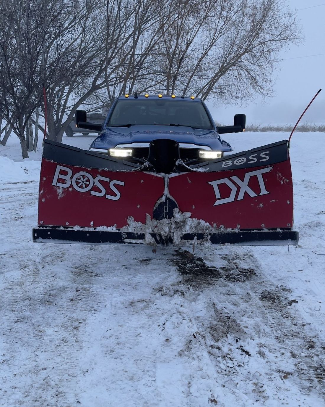 BOSS V-plow truck ready for East Idaho snow removal